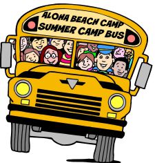 Aloha Beach Camp Los Angeles Summer Camp bus.